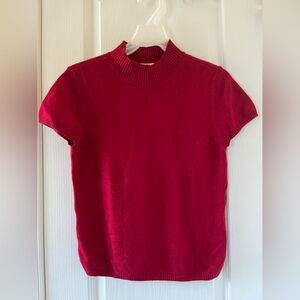 Talbots Rich Red Cashmere Sweater